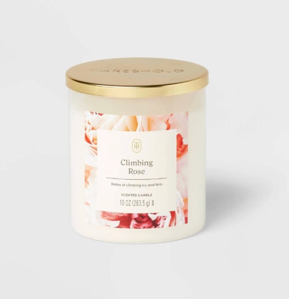 THRESHOLD | CLIMBING ROSE | GLASS JAR CANDLE | 10 oz. NEW